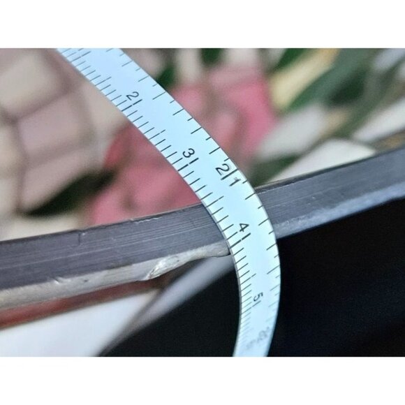 Vintage Light Pendant Tiffany-Style Stained Leaded Glass Floral Brass 21" Dia - Picture 5 of 13